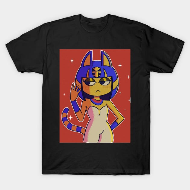 Vaporwave anime aesthetic ankha video game T-Shirt by KinseiNoHime